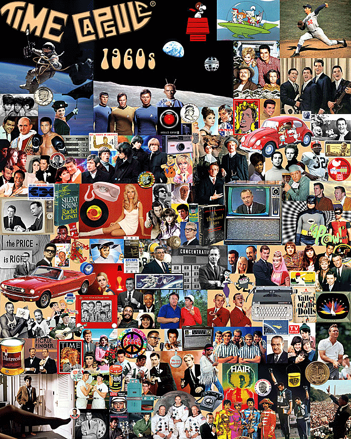There are 152 numbered images in this 1960s collage.  Can you name them all?